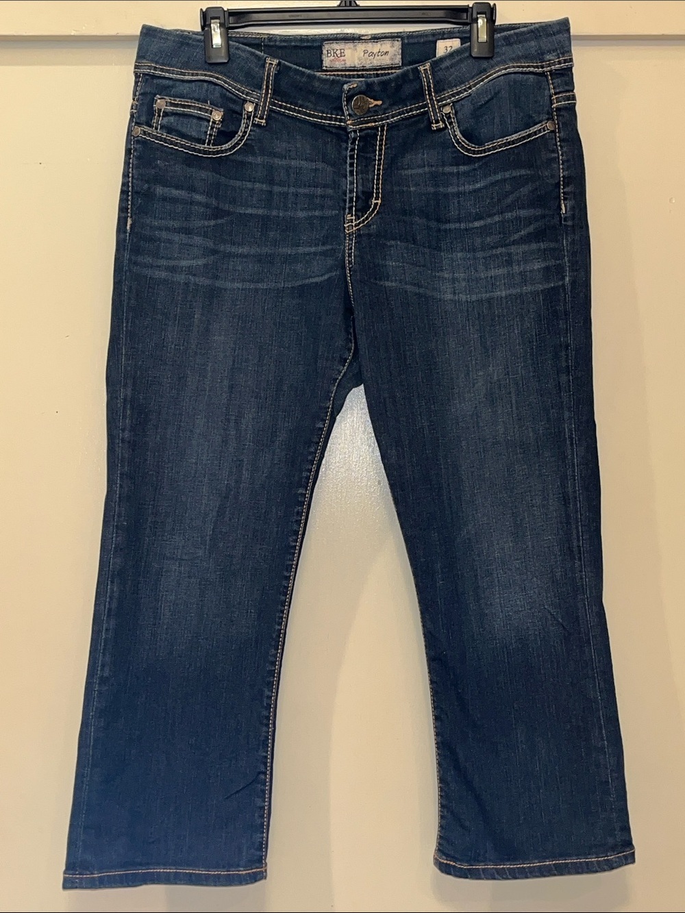 BKE Dark Indigo Cropped Straight Jeans size 32